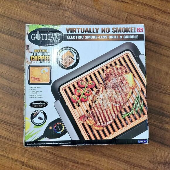 Gotham Steel Indoor Smokeless Electric Grill NIB - Picture 1 of 1